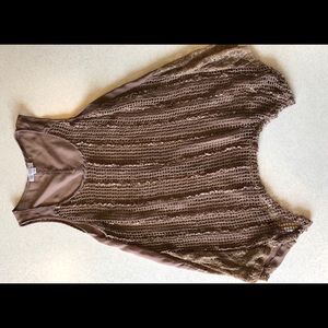 Boutique net sleeveless tunic